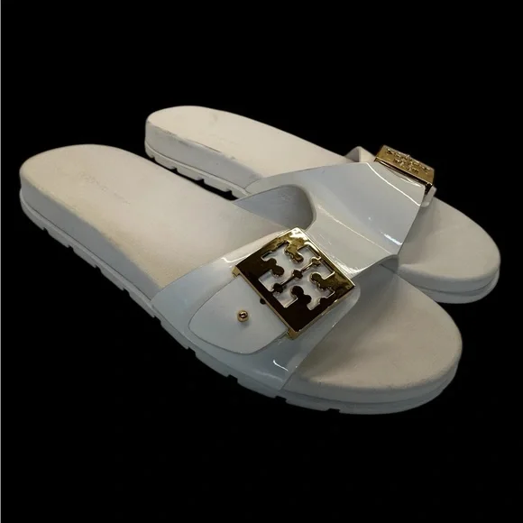 Tory Burch Mellow White Rubber Slide. Sz: 6 - Picture 7 of 11